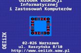 Ośrodek Edukacji Informatycznej  i Zastosowań Komputerów 02-026 Warszawa