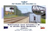 Modernizacja linii kolejowej E 20  na odcinku Mińsk Mazowiecki – Siedlce ISPA 2000/PL/16/P/PT/002