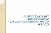 Posiedzenie Rady Pedagogicznej Szkoła Podstawowa nr 130  w Łodzi
