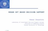 ROUGH SET BASED DECISION  SUPPORT