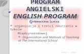 PROGRAM  ANGIELSKI ENGLISH  PROGRAM