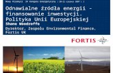 Odnawialne źródła energii - finansowanie inwestycji. Polityka Unii Europejskiej
