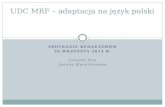 UDC MRF – adaptacja na język polski