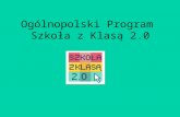 Ogólnopolski Program  Szkoła z Klasą 2.0