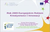 Rok 2009 Europejskim Rokiem Kreatywności i Innowacji