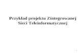 Przykład projektu  Zintegrowan ej  S ieci Teleinformatycznej