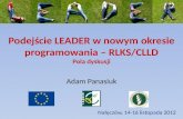Podejście LEADER w nowym okresie programowania – RLKS/CLLD Pola dyskusji