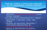 Edukacja filmowa w Publicznym Gimnazjum  im. M. Rejewskiego w Białych Błotach