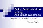 Data Compression using Antidictionaries