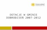 dotacje W gminie Dobrodzień 2007-2012