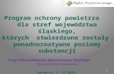 Program ochrony powietrza dla stref województwa śląskiego,