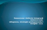 Sensoryzm i deficyty integracji sensorycznej   (diagnoza, strategie postępowania i terapii)- cz.2.