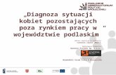 „Diagnoza sytuacji kobiet pozostających poza rynkiem pracy w województwie podlaskim”