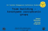Team  building  - kreatywne zarządzanie grupą