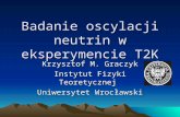 Badanie oscylacji neutrin w eksperymencie T2K