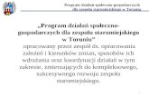 Program działań społeczno-gospodarczych  dla zespołu staromiejskiego w Toruniu