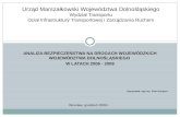 Analiza bezpieczeństwa na drogach wojewódzkich województwa dolnośląskiego  w latach 2006 - 2008