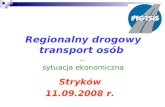 Regionalny drogowy transport osób  –  sytuacja ekonomiczna