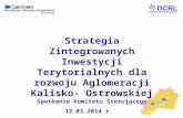 Strategia Zintegrowanych Inwestycji Terytorialnych dla rozwoju Aglomeracji Kalisko- Ostrowskiej