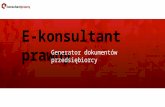E-konsultantprawny.pl - generator dokumentów przedsiębiorcy