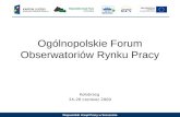 Ogólnopolskie Forum Obserwatoriów Rynku Pracy