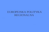 EUROPEJSKA POLITYKA REGIONALNA