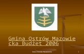 Gmina Ostrów Mazowiecka Budżet 2006