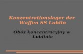 Konzentrationslager der Waffen SS Lublin Obóz koncentracyjny w Lublinie