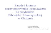 Katarzyna Maćkiewicz Biblioteka Uniwersytecka Uniwersytet Warmińsko-Mazurski w Olsztynie