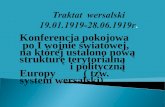 Traktat  wersalski 19.01.1919-28.06.1919r .