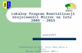 Lokalny Program Rewitalizacji miejscowości Mirzec na lata  2009 - 2015