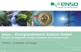 enso  – Energienetzwerk Südost GmbH Project development energy solutions and infrastructure