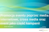 Promocja eventu poprzez media internetowe, cross media oraz event jako część kampanii
