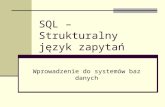 SQL – Strukturalny język zapytań