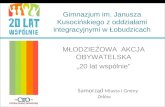 Gimnazjum im. Janusza Kusocińskiego z oddziałami integracyjnymi w Łobudzicach