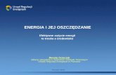 ENERGIA I JEJ OSZCZĘDZANIE E fektywne zużycie energii  to troska o środowisko