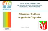 Oświata i kultura  w gminie Chynów
