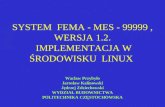 SYSTEM  FEMA - MES - 99999 , WERSJA 1.2.  IMPLEMENTACJA W ŚRODOWISKU  LINUX