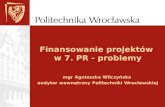 Finansowanie projektów  w 7. PR - problemy