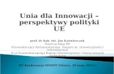 prof. dr hab. inż. Jan Kaźmierczak Poseł na Sejm RP