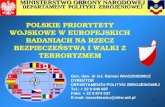 POLSKIE PRIORYTETY WOJSKOWE W EUROPEJSKICH BADANIACH NA RZECZ BEZPIECZEŃSTWA I WALKI Z TERRORYZMEM