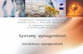Systemy wynagrodzeń Struktura wynagrodzeń