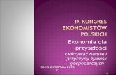 IX Kongres  Ekonomistów  Polskich