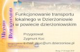 Funkcjonowanie transportu lokalnego w Dzierżoniowie  i w powiecie dzierżoniowskim