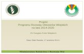 Projekt Programu  Rozwoju Obszarów Wiejskich  na lata 2014-2020  XV Kongres Gmin Wiejskich