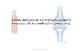 Zasady dostępności centralnych obszarów Warszawy dla komunikacji indywidualnej