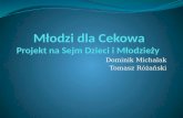 Młodzi dla Cekowa Projekt na Sejm Dzieci i Młodzieży