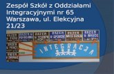 Zespół Szkół z Oddziałami Integracyjnymi nr 65 Warszawa, ul. Elekcyjna 21/23
