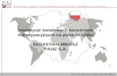 Inwestycje światowych koncernów motoryzacyjnych na polskim rynku SEBASTIAN MIKOSZ PAIiIZ S.A.