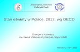 Stan oświaty w Polsce, 2012, wg OECD